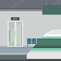 trein station vector vlak illustratie