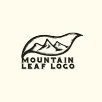 berg blad logo illustratie ontwerp voor uw bedrijf of bedrijf vector