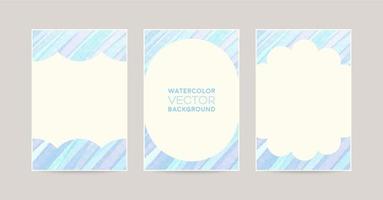 waterverf vector achtergrond reeks -blauw