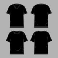 schets t-shirt zwart bespotten omhoog vector