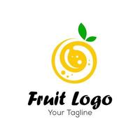 vers fruit logo ontwerp vector sjabloon