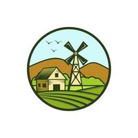 boerderij logo landbouw logo vector sjabloon