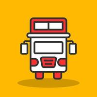 dubbele decker bus vector icoon ontwerp