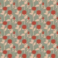 naadloos vector patroon met donker rood rozen.elegant retro ornament met bloemen.vintage achtergrond.