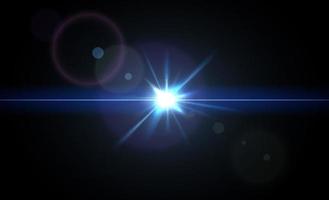 abstract blauw licht stralen met vonken. exploderend blauw met sprankelend illustratie geïsoleerd Aan zwart achtergrond vector