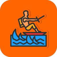 surfing vector icoon ontwerp