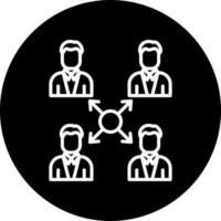 team vector pictogram