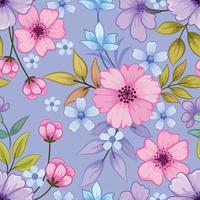 bloeiend roze en Purper kleur bloemen achtergrond. vector