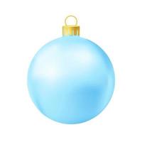 blauw Kerstmis boom bal vector