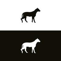 elegant vector illustratie van silhouet hond