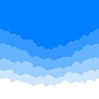 horizontaal naadloos wolken. horizon herhaling textuur. lucht achtergrond. papier wolken lagen. vector illustratie