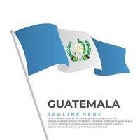 sjabloon vector Guatemala vlag modern ontwerp