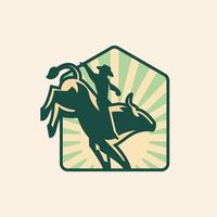 huis rodeo logo vector