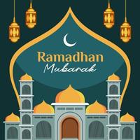 Ramadhan Islamitisch vlak ilustration vector