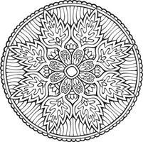 mystiek mandala kleur boek. vector illustratie van bloem gebruik makend van mandala stijl