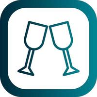 glas proost vector icoon ontwerp