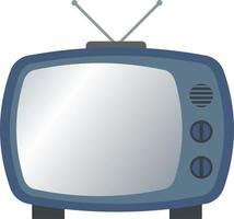 wijnoogst televisie icoon met retro stijl voor nostalgie ontwerp. vector illustratie van retro TV met oud stijl. grafisch hulpbron van oud televisie met vlak stijl voor zichtbaar technologie symbool