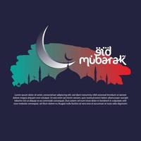 eid mubarak sjabloon vector