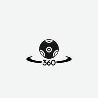 360 cam icoon vector