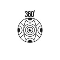 360 cam icoon vector