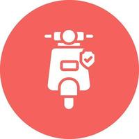 scooter verzekering vector icoon