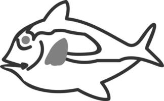 blauw geurtje vis vector icoon