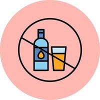 Nee alcohol vector icoon