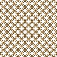 gouden geometrische cirkel naadloze patroon op witte achtergrond vector