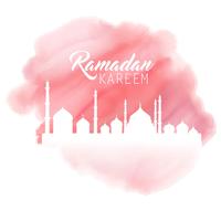 Ramadan aquarel achtergrond vector