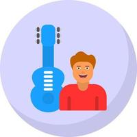 gitarist vector icoon ontwerp