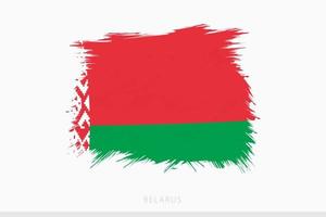 grunge vlag van Wit-Rusland, vector abstract grunge geborsteld vlag van wit-rusland.