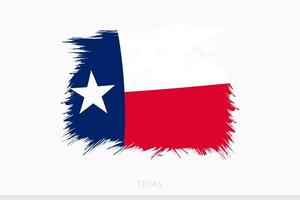 grunge vlag van Texas, vector abstract grunge geborsteld vlag van Texas.