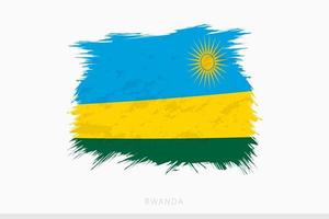 grunge vlag van rwanda, vector abstract grunge geborsteld vlag van rwanda.