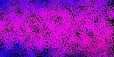 donkerpaars, roze vectormalplaatje met abstracte vormen. vector