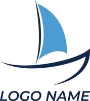 schip, boot vervoer icoon logo ontwerp vector