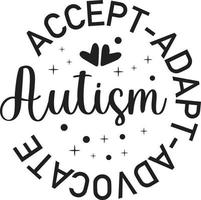 autisme aanvaarden zich aanpassen pleiten voor vector