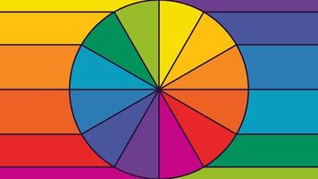 banier met kleur cirkel. vector