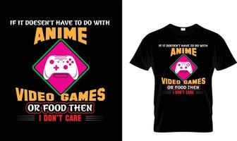 gaming t-shirt ontwerp vrij vector