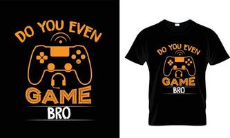 gaming t-shirt ontwerp vrij vector