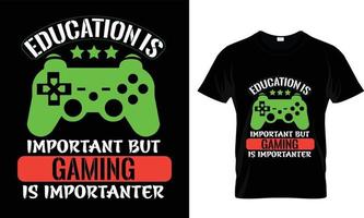 gaming t-shirt ontwerp vrij vector