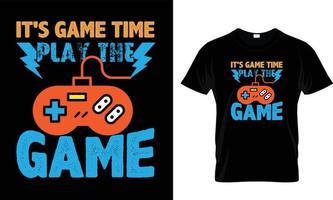 gaming t-shirt ontwerp vrij vector