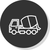 menger vrachtauto vector icoon ontwerp