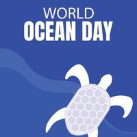 illustratie vector grafisch van een schildpad kop offshore, perfect voor Internationale dag, wereld oceaan dag, vieren, groet kaart, enz.