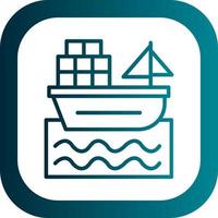 lading boot vector icoon ontwerp