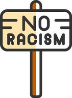 Nee racisme vector icoon ontwerp