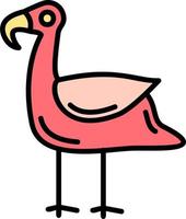 flamingo vector pictogram