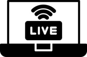 live streaming vector icoon