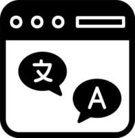 online vertalen vector icoon