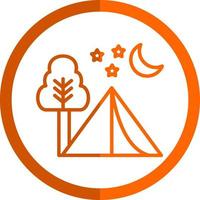 camping vector icoon ontwerp