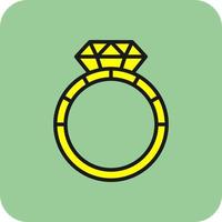 diamant ring vector icoon ontwerp